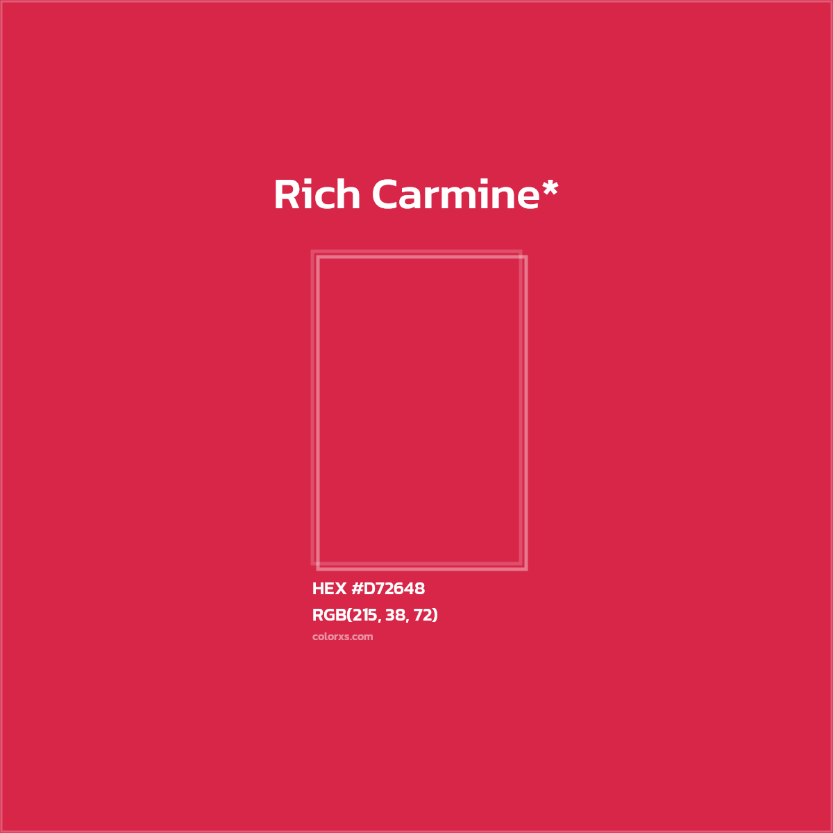 HEX #D72648 Color Name, Color Code, Palettes, Similar Paints, Images