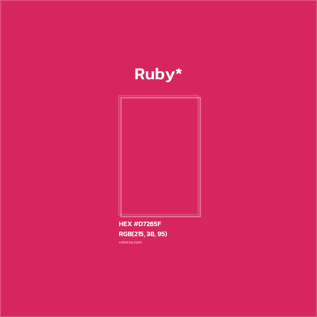 HEX #D7265F Color Name, Color Code, Palettes, Similar Paints, Images