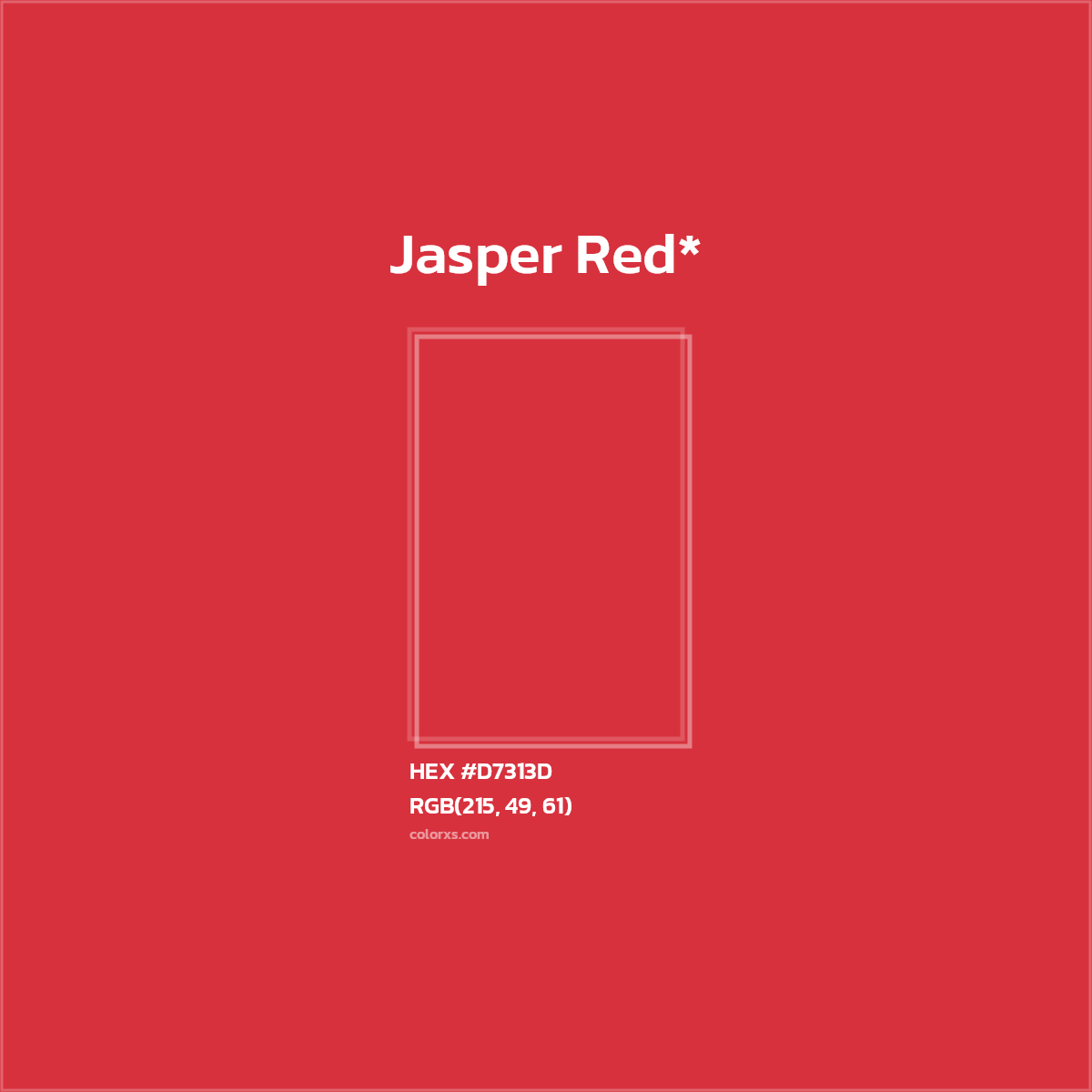 HEX #D7313D Color Name, Color Code, Palettes, Similar Paints, Images