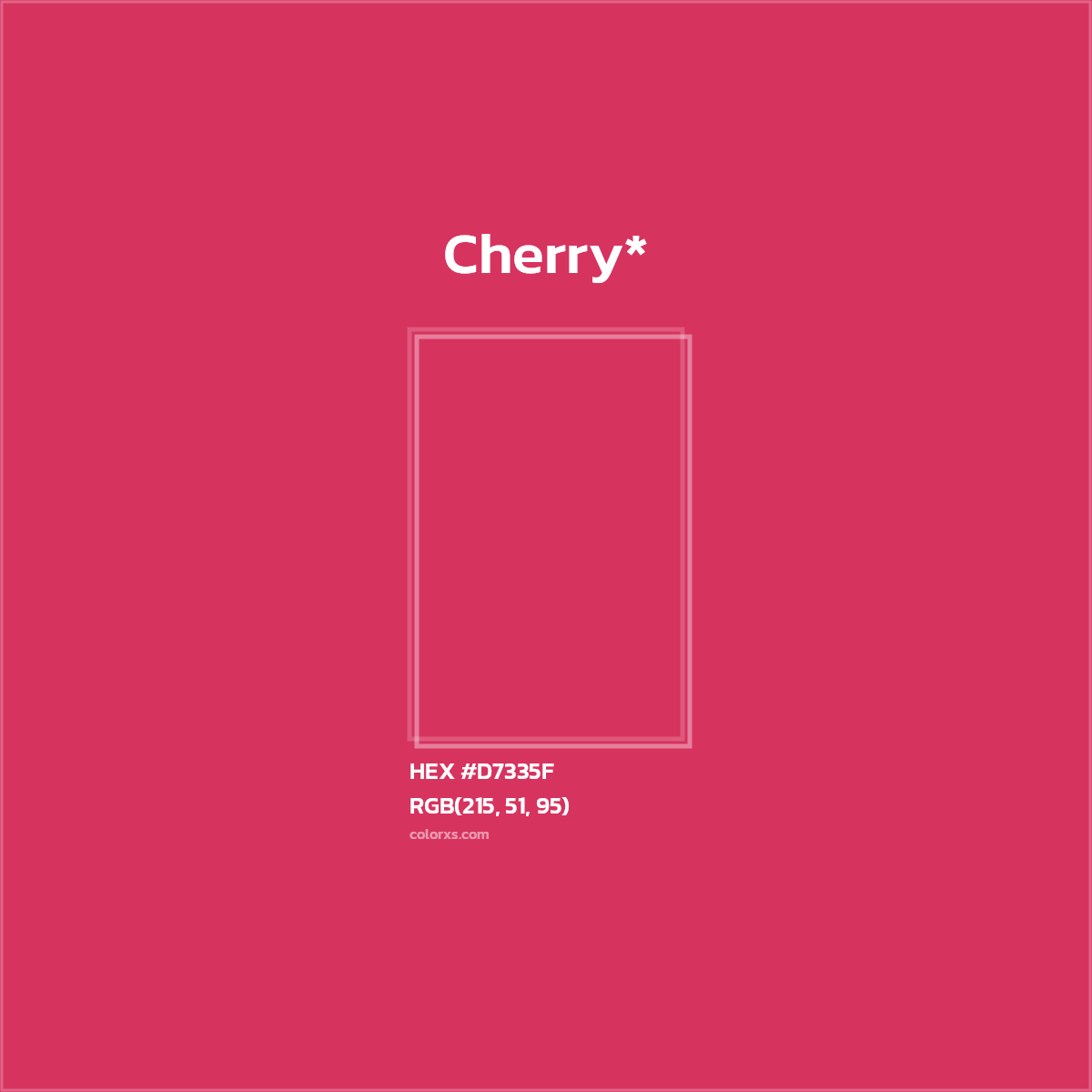 HEX #D7335F Color Name, Color Code, Palettes, Similar Paints, Images