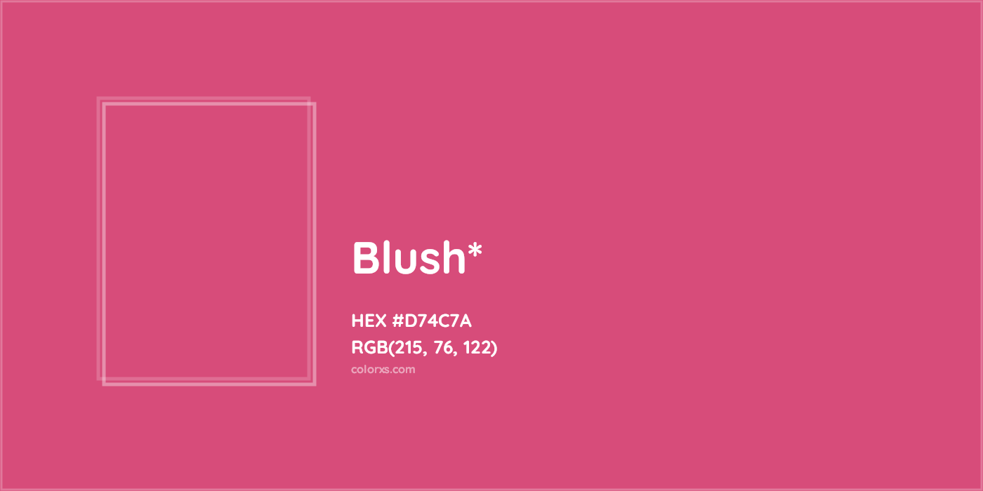 HEX #D74C7A Color Name, Color Code, Palettes, Similar Paints, Images