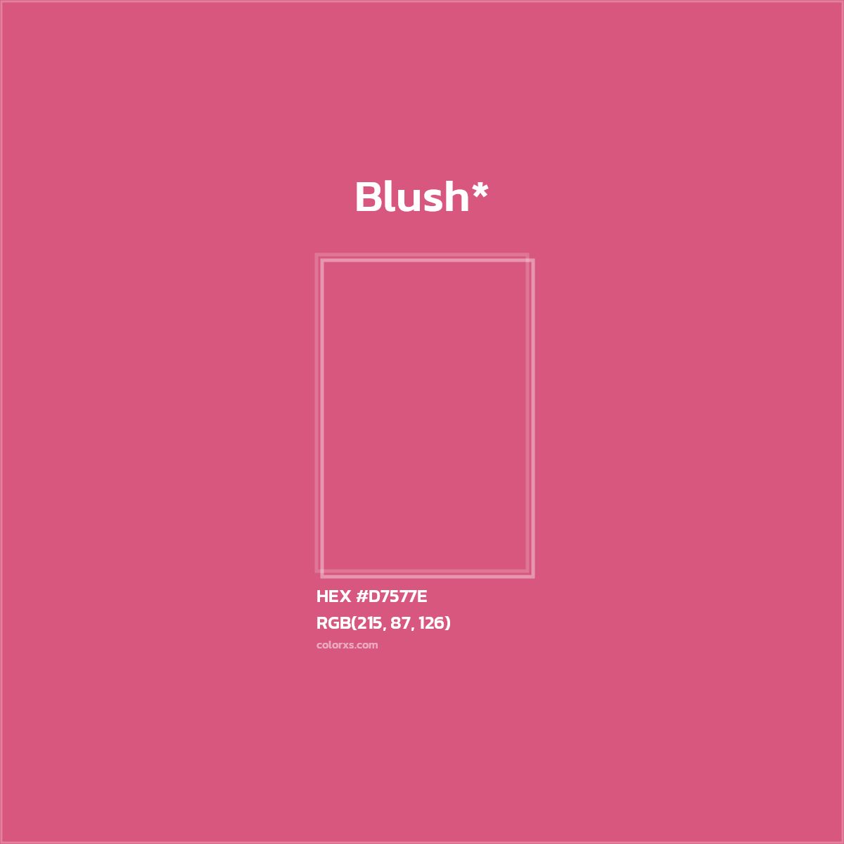 HEX #D7577E Color Name, Color Code, Palettes, Similar Paints, Images