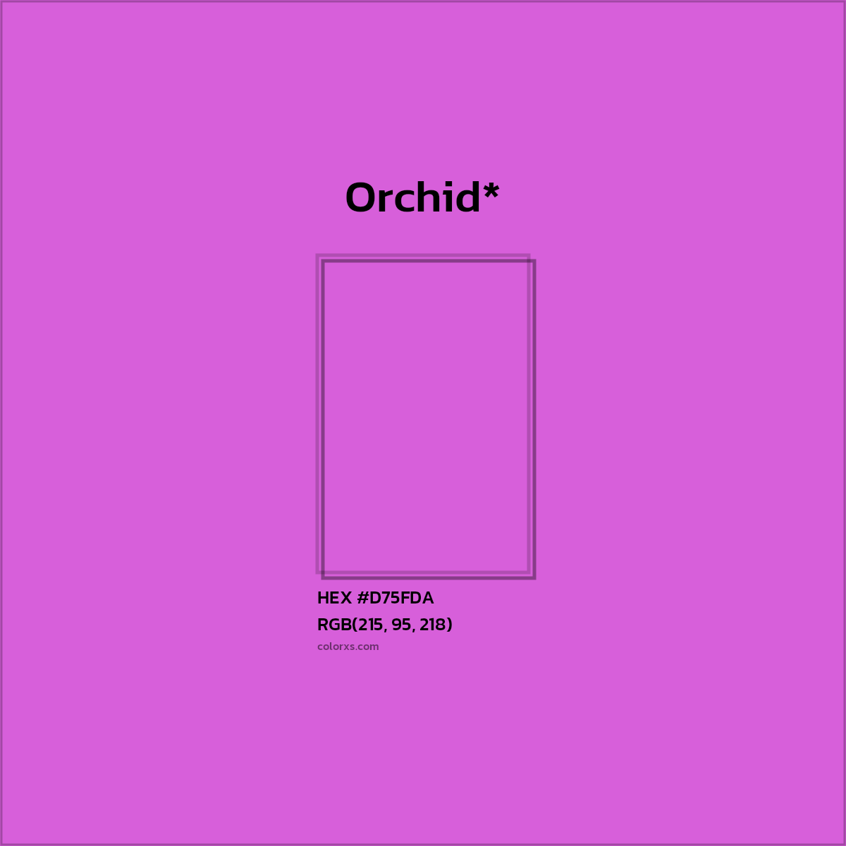 HEX #D75FDA Color Name, Color Code, Palettes, Similar Paints, Images