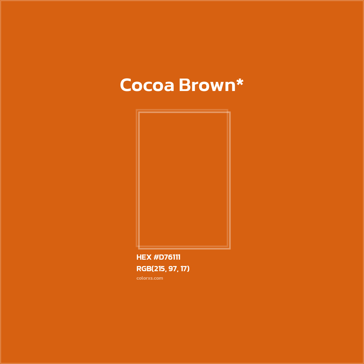 HEX #D76111 Color Name, Color Code, Palettes, Similar Paints, Images