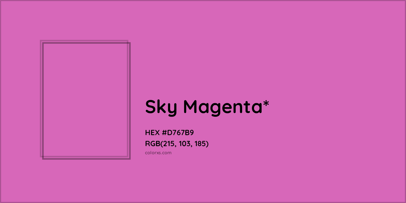 HEX #D767B9 Color Name, Color Code, Palettes, Similar Paints, Images