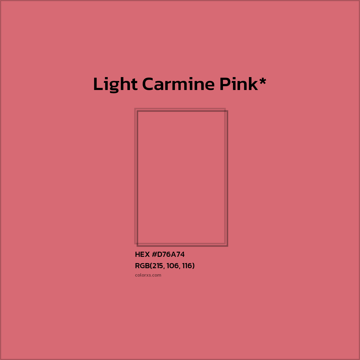 HEX #D76A74 Color Name, Color Code, Palettes, Similar Paints, Images