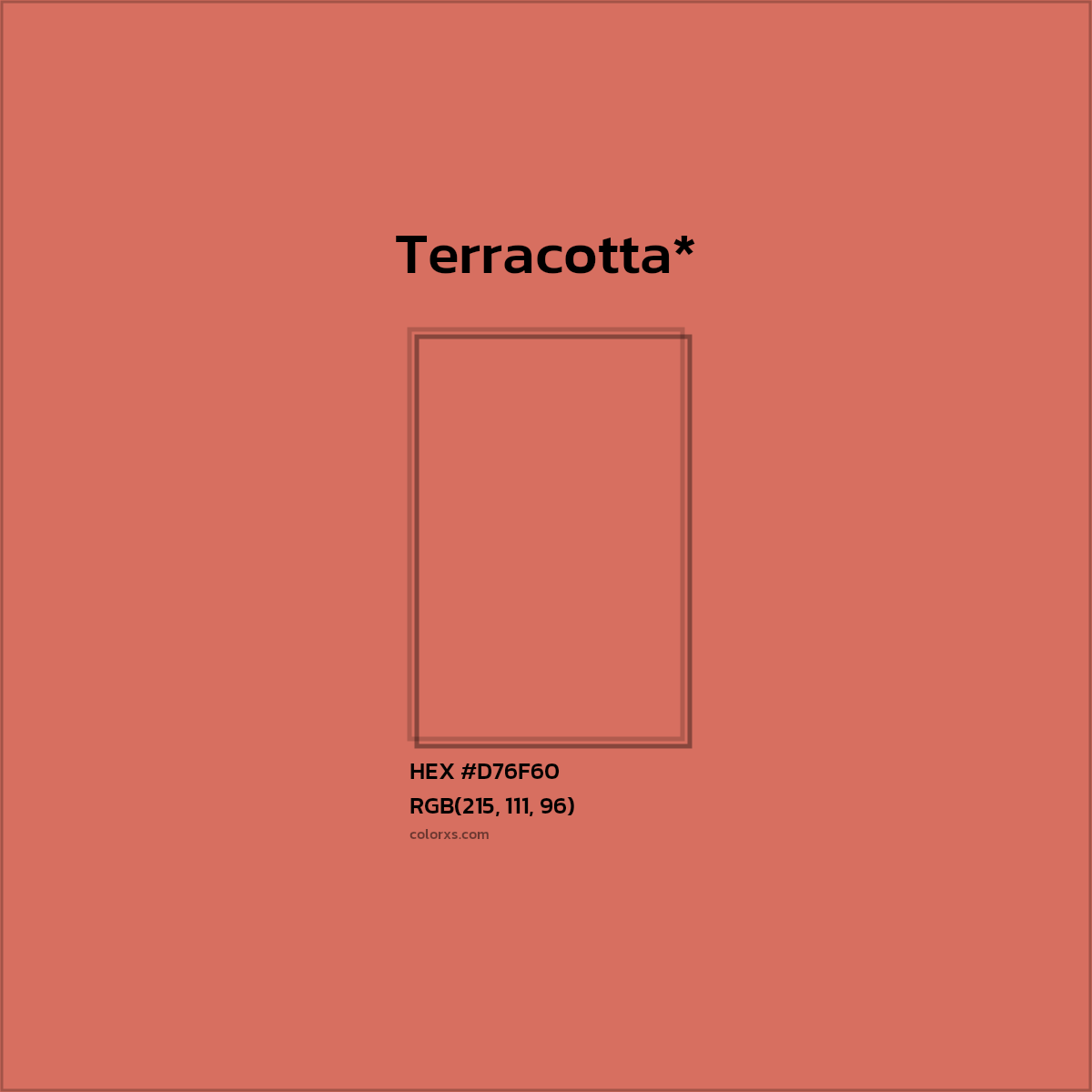 HEX #D76F60 Color Name, Color Code, Palettes, Similar Paints, Images