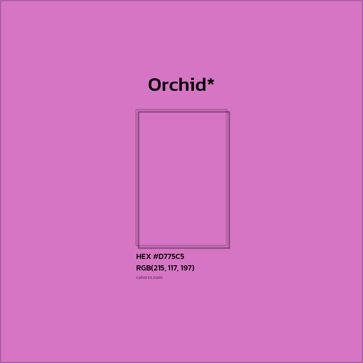 HEX #D775C5 Color Name, Color Code, Palettes, Similar Paints, Images