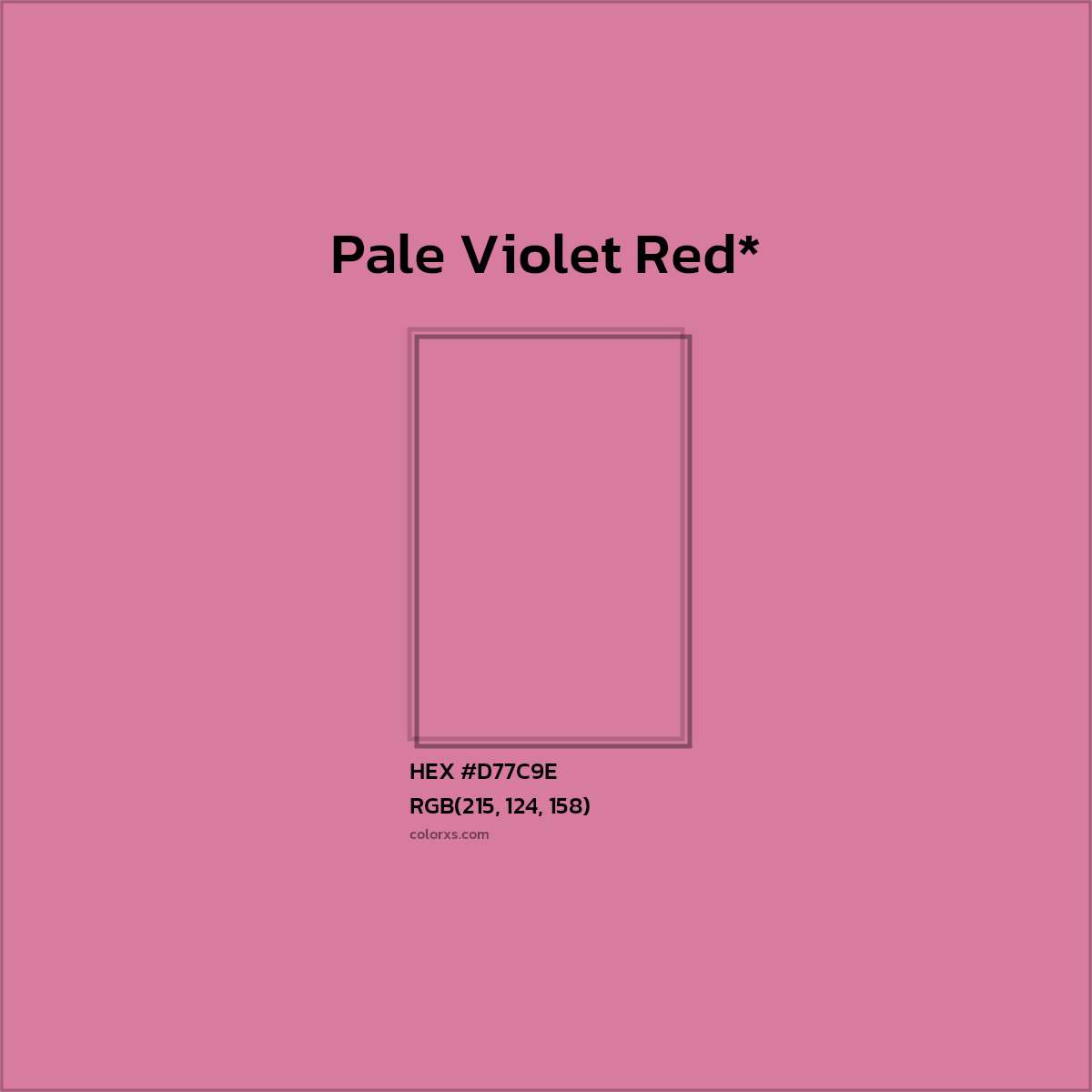 HEX #D77C9E Color Name, Color Code, Palettes, Similar Paints, Images