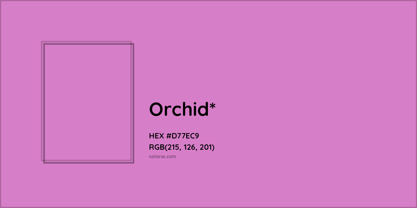 HEX #D77EC9 Color Name, Color Code, Palettes, Similar Paints, Images