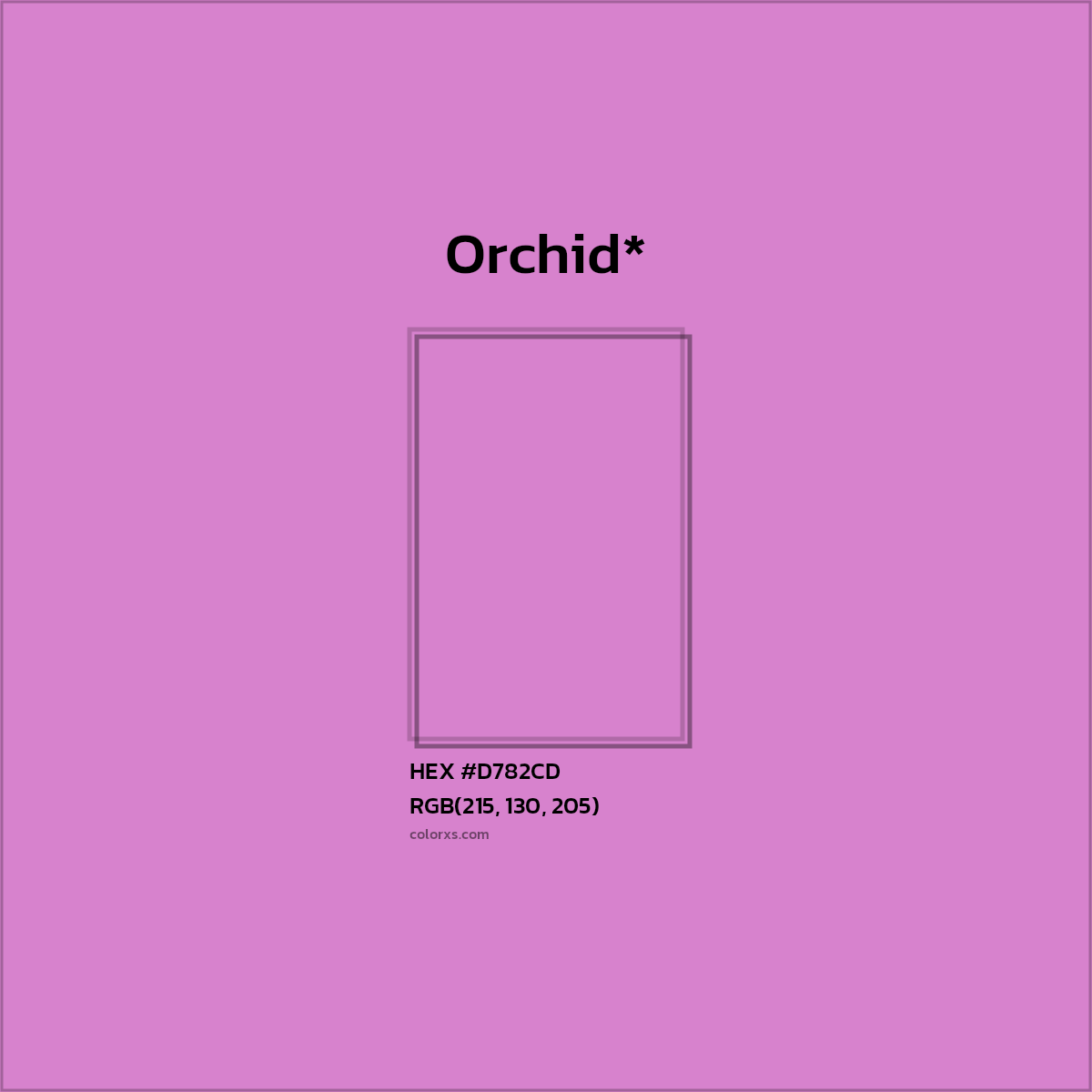 HEX #D782CD Color Name, Color Code, Palettes, Similar Paints, Images