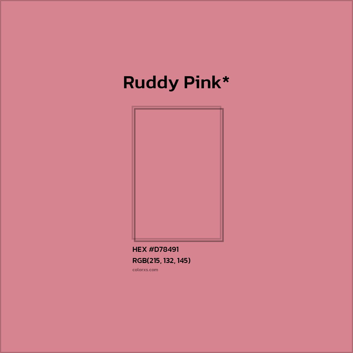 HEX #D78491 Color Name, Color Code, Palettes, Similar Paints, Images