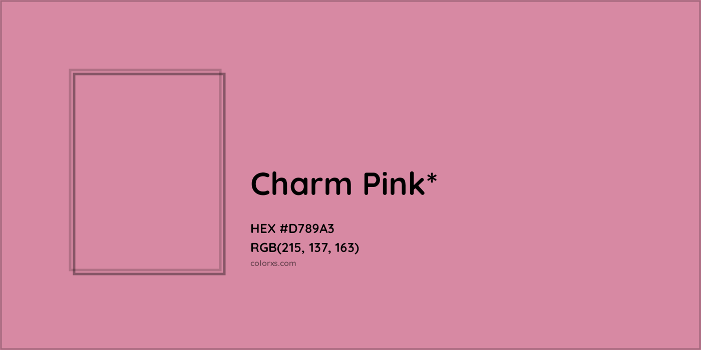 HEX #D789A3 Color Name, Color Code, Palettes, Similar Paints, Images