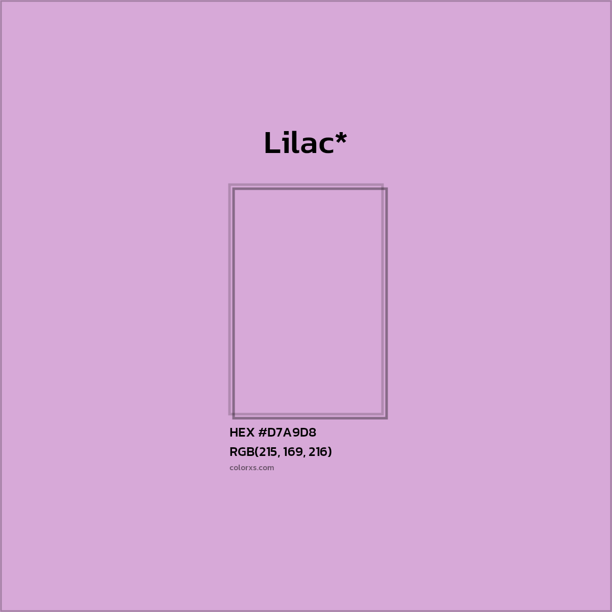 HEX #D7A9D8 Color Name, Color Code, Palettes, Similar Paints, Images