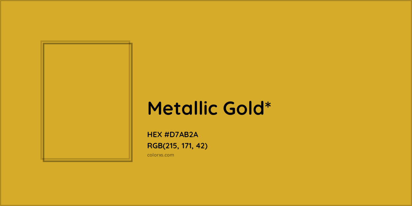 HEX #D7AB2A Color Name, Color Code, Palettes, Similar Paints, Images