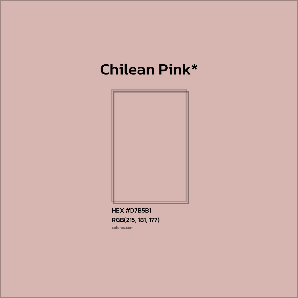 HEX #D7B5B1 Color Name, Color Code, Palettes, Similar Paints, Images