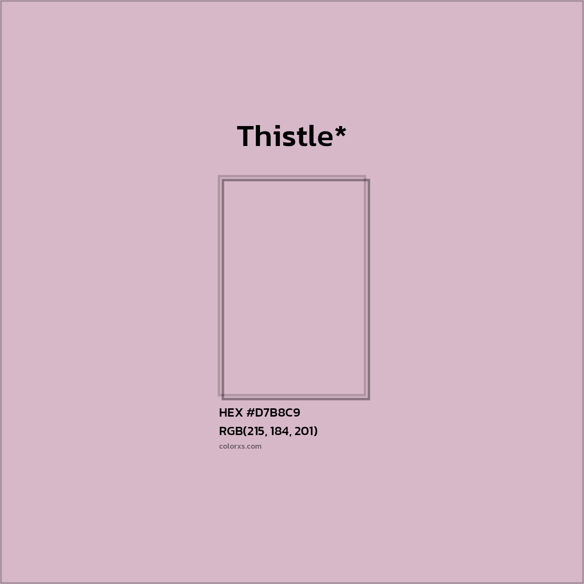 HEX #D7B8C9 Color Name, Color Code, Palettes, Similar Paints, Images