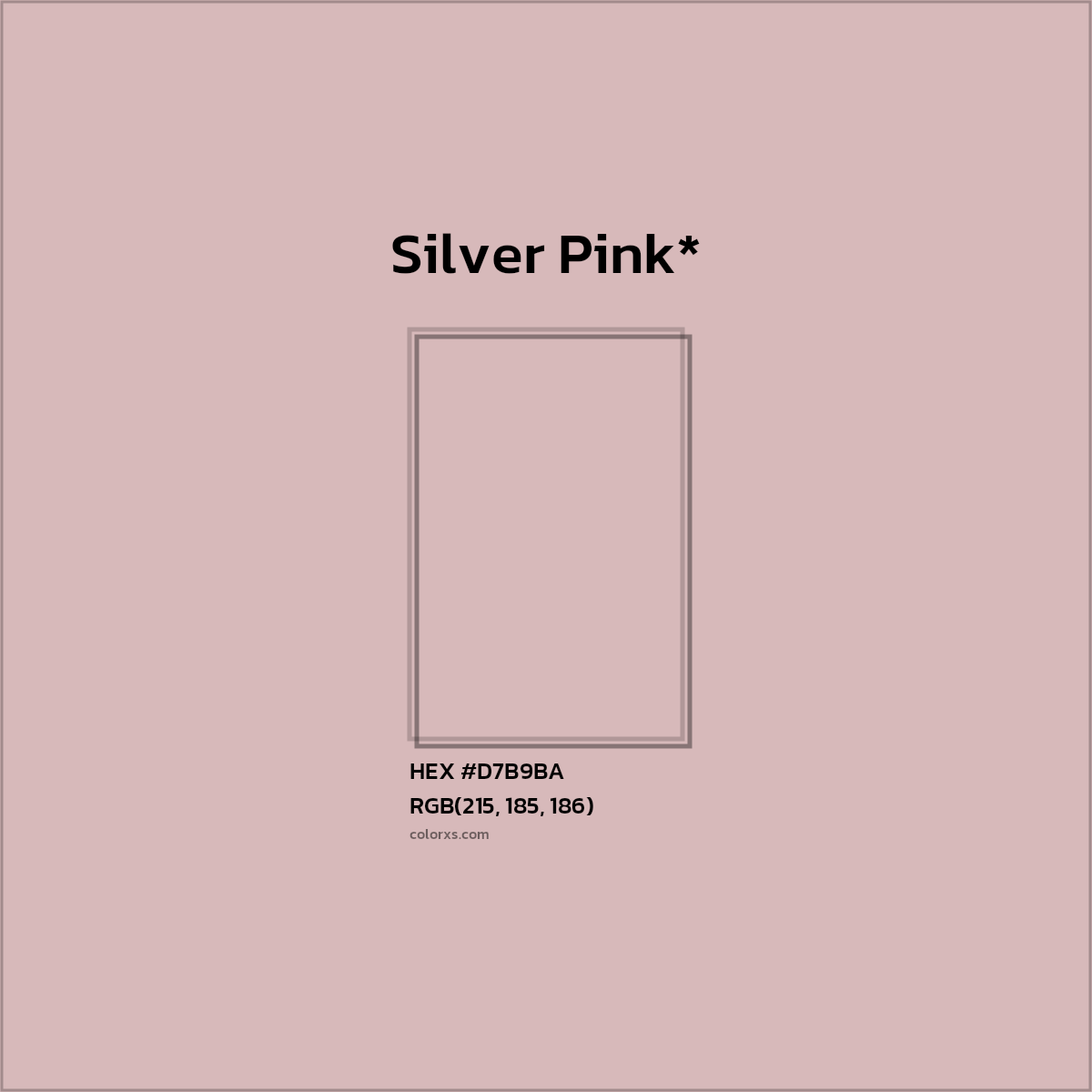 HEX #D7B9BA Color Name, Color Code, Palettes, Similar Paints, Images