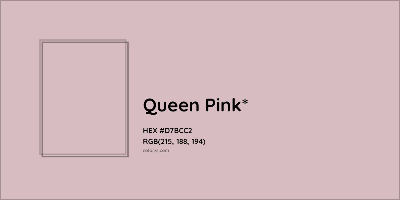 HEX #D7BCC2 Color Name, Color Code, Palettes, Similar Paints, Images