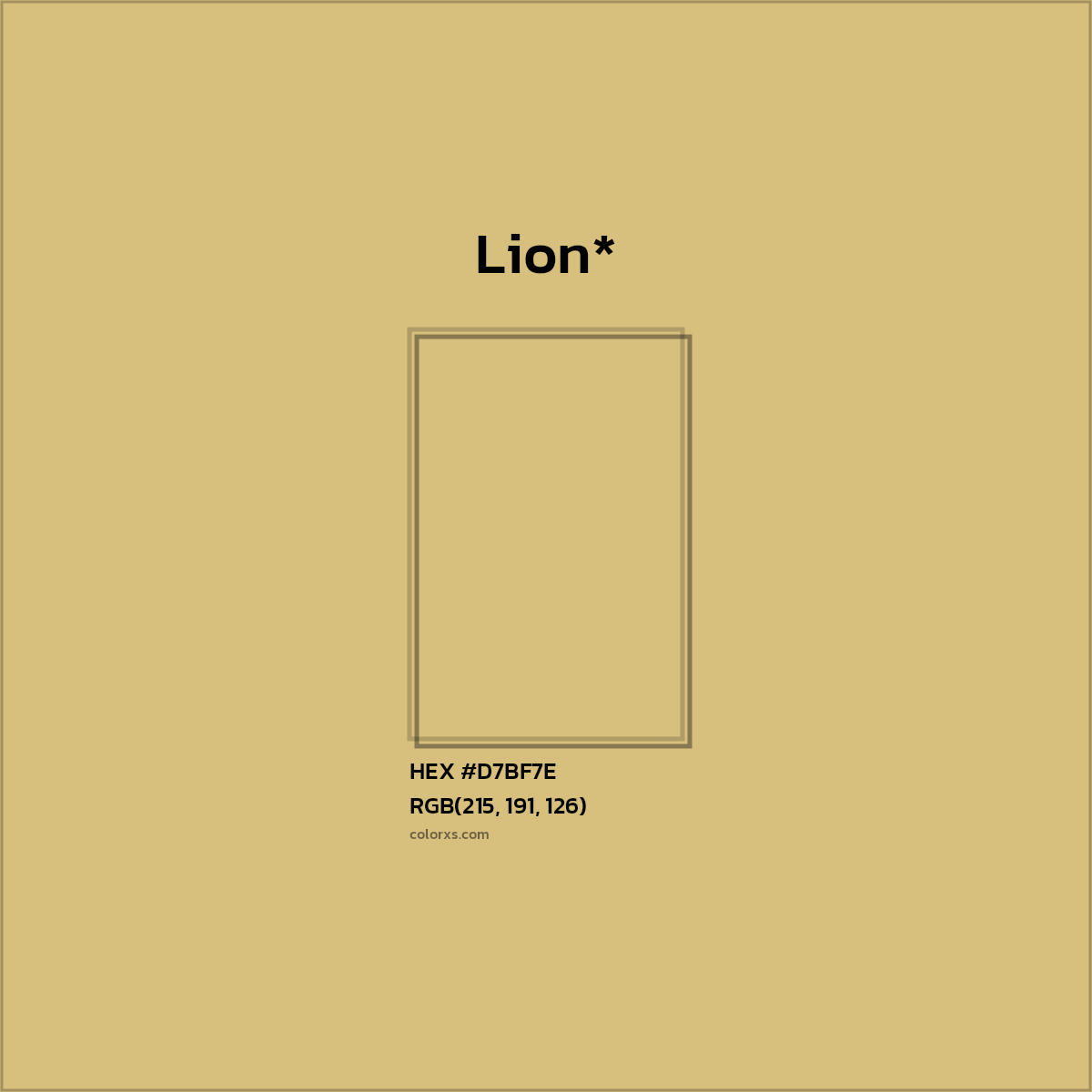 HEX #D7BF7E Color Name, Color Code, Palettes, Similar Paints, Images