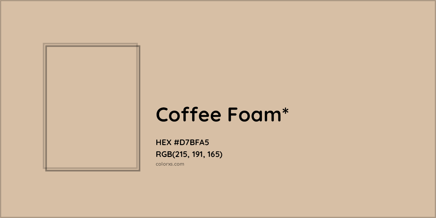 HEX #D7BFA5 Color Name, Color Code, Palettes, Similar Paints, Images