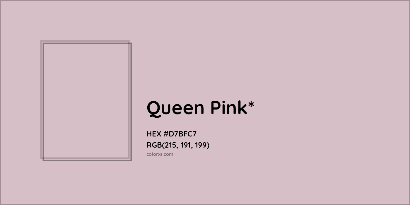HEX #D7BFC7 Color Name, Color Code, Palettes, Similar Paints, Images