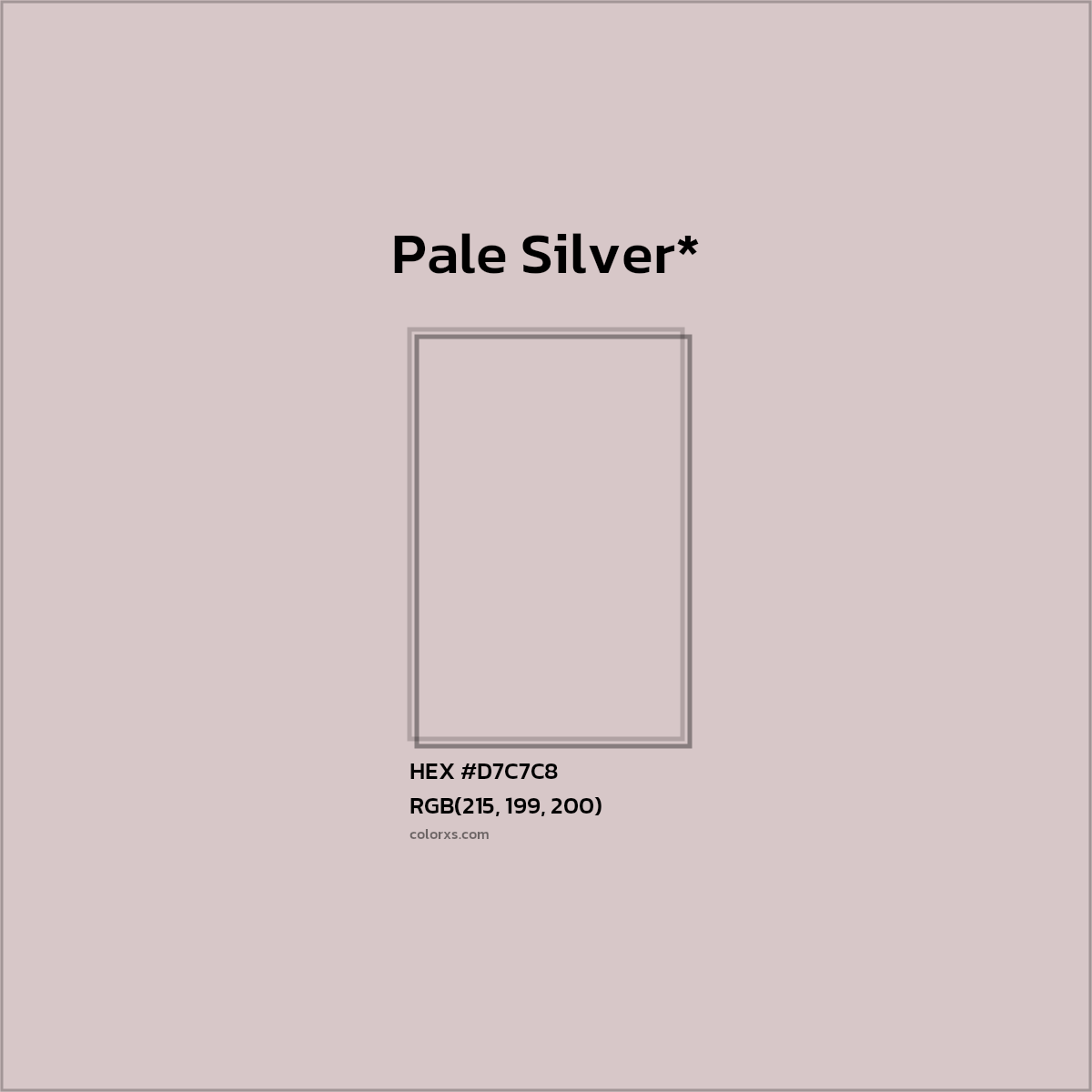 HEX #D7C7C8 Color Name, Color Code, Palettes, Similar Paints, Images