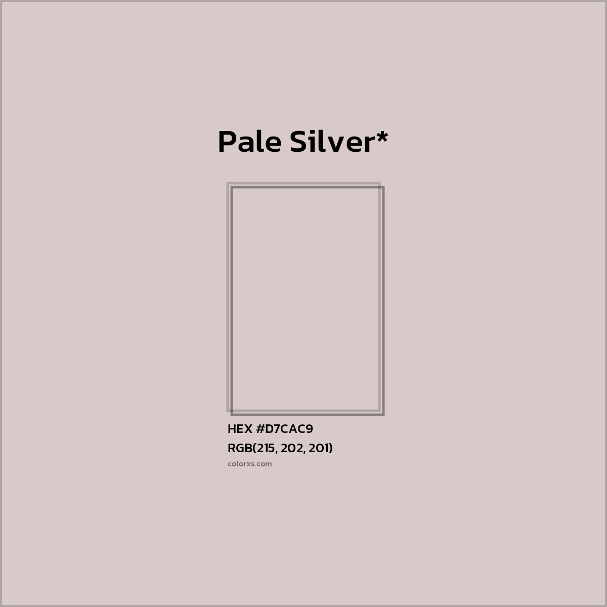 HEX #D7CAC9 Color Name, Color Code, Palettes, Similar Paints, Images