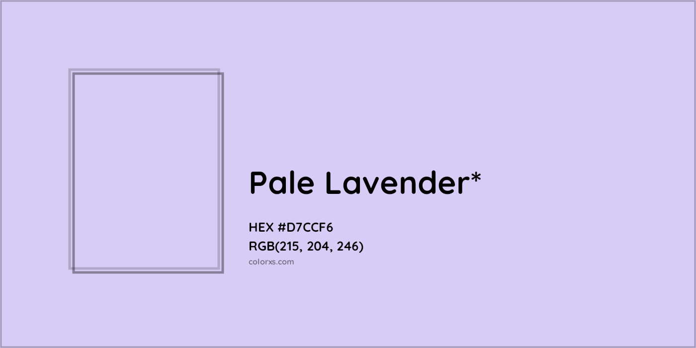 HEX #D7CCF6 Color Name, Color Code, Palettes, Similar Paints, Images