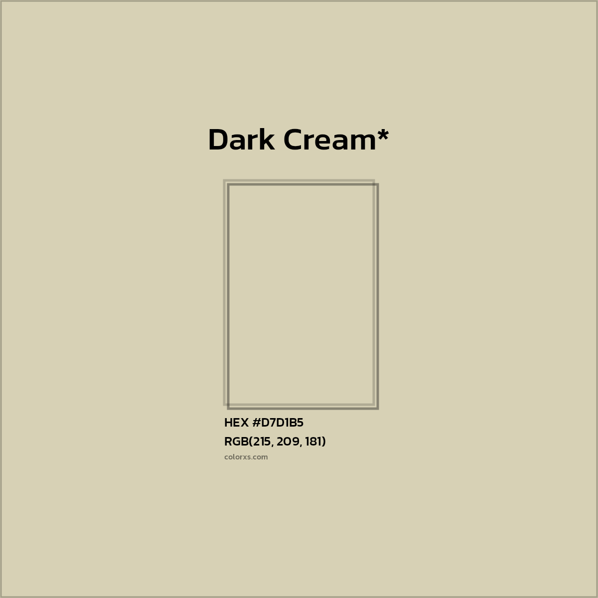 HEX #D7D1B5 Color Name, Color Code, Palettes, Similar Paints, Images