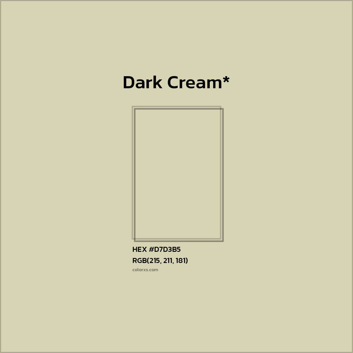 HEX #D7D3B5 Color Name, Color Code, Palettes, Similar Paints, Images