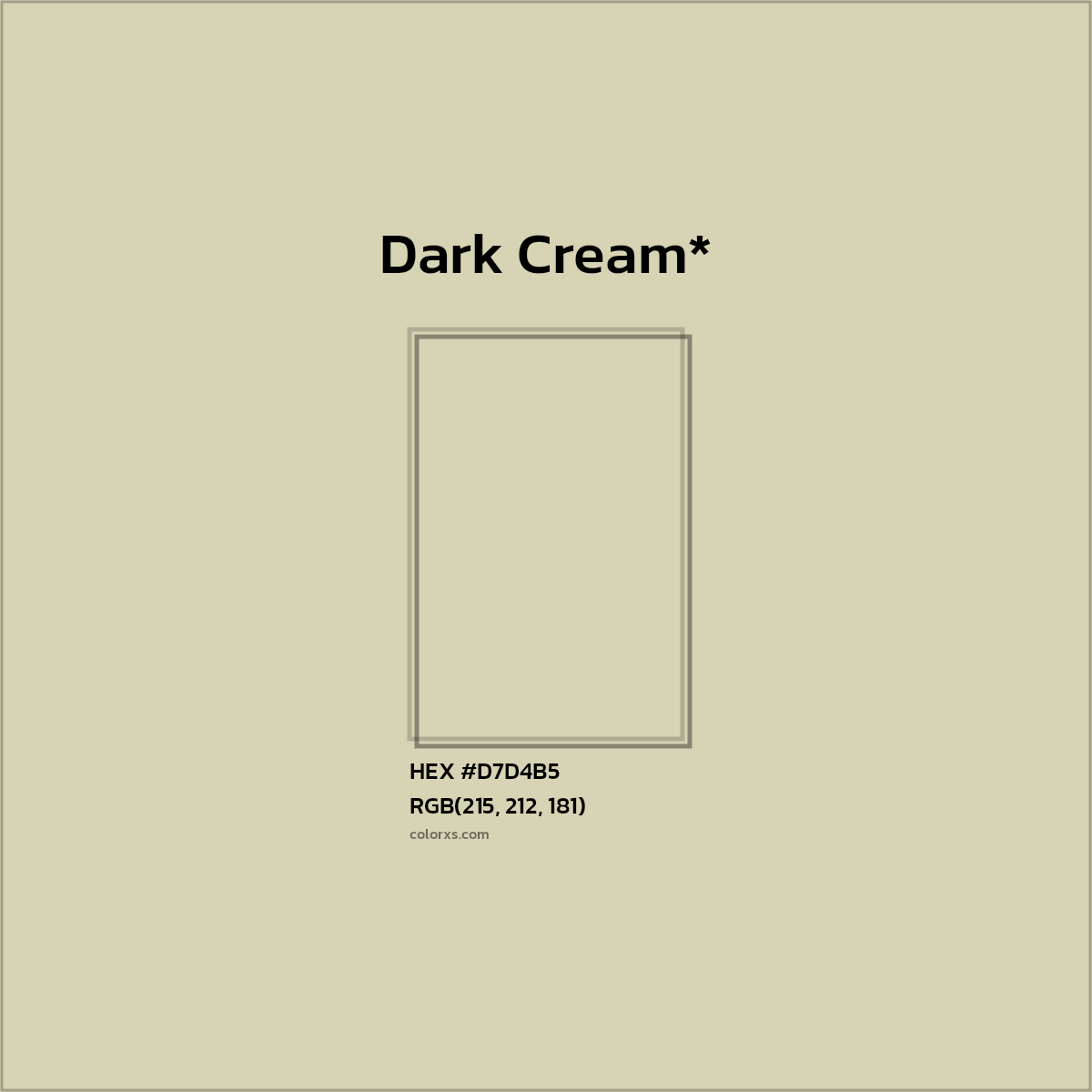 HEX #D7D4B5 Color Name, Color Code, Palettes, Similar Paints, Images