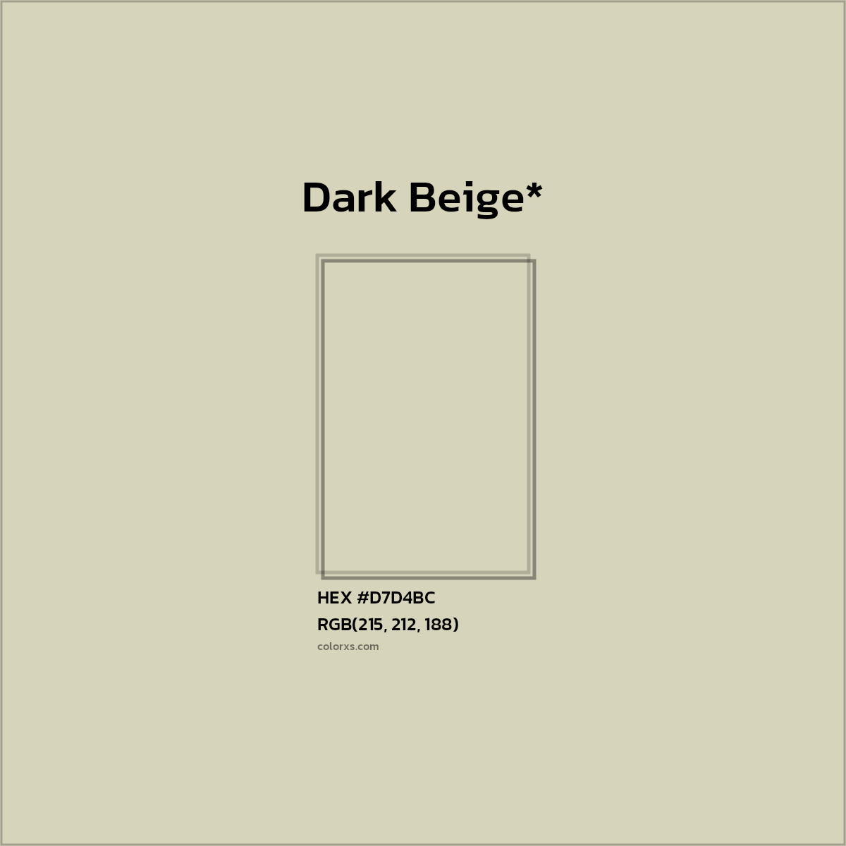 HEX #D7D4BC Color Name, Color Code, Palettes, Similar Paints, Images