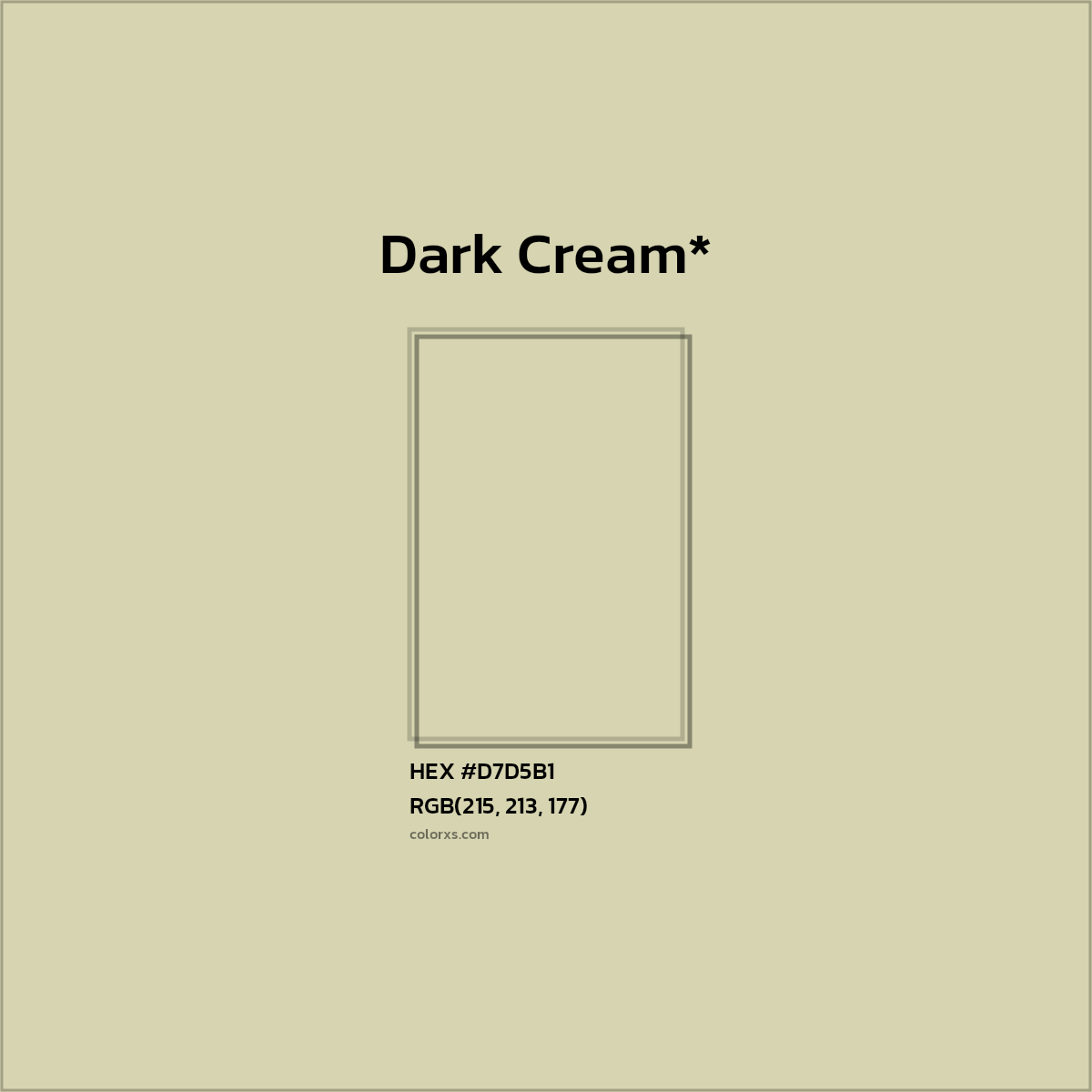 HEX #D7D5B1 Color Name, Color Code, Palettes, Similar Paints, Images