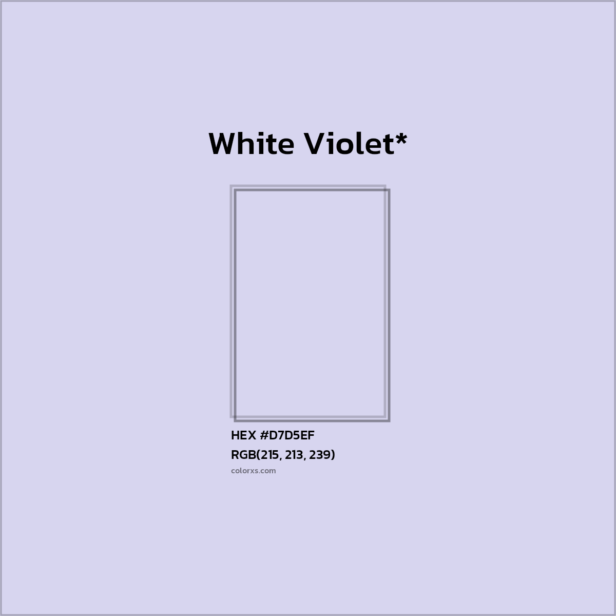 HEX #D7D5EF Color Name, Color Code, Palettes, Similar Paints, Images