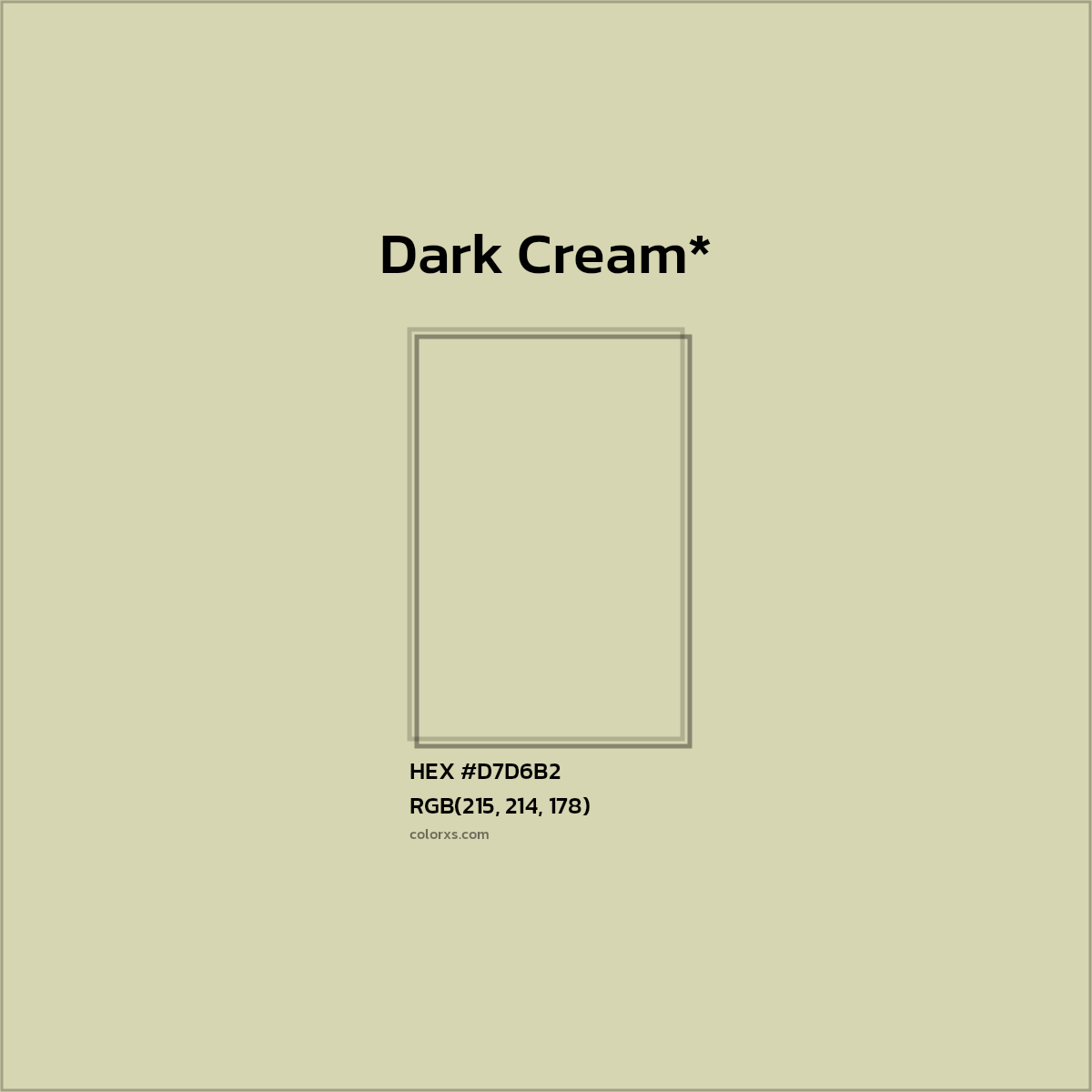 HEX #D7D6B2 Color Name, Color Code, Palettes, Similar Paints, Images