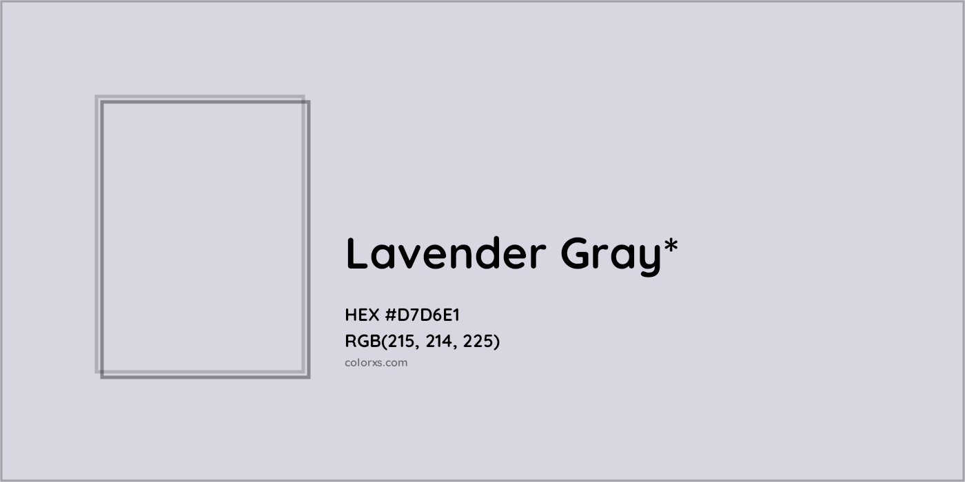 HEX #D7D6E1 Color Name, Color Code, Palettes, Similar Paints, Images