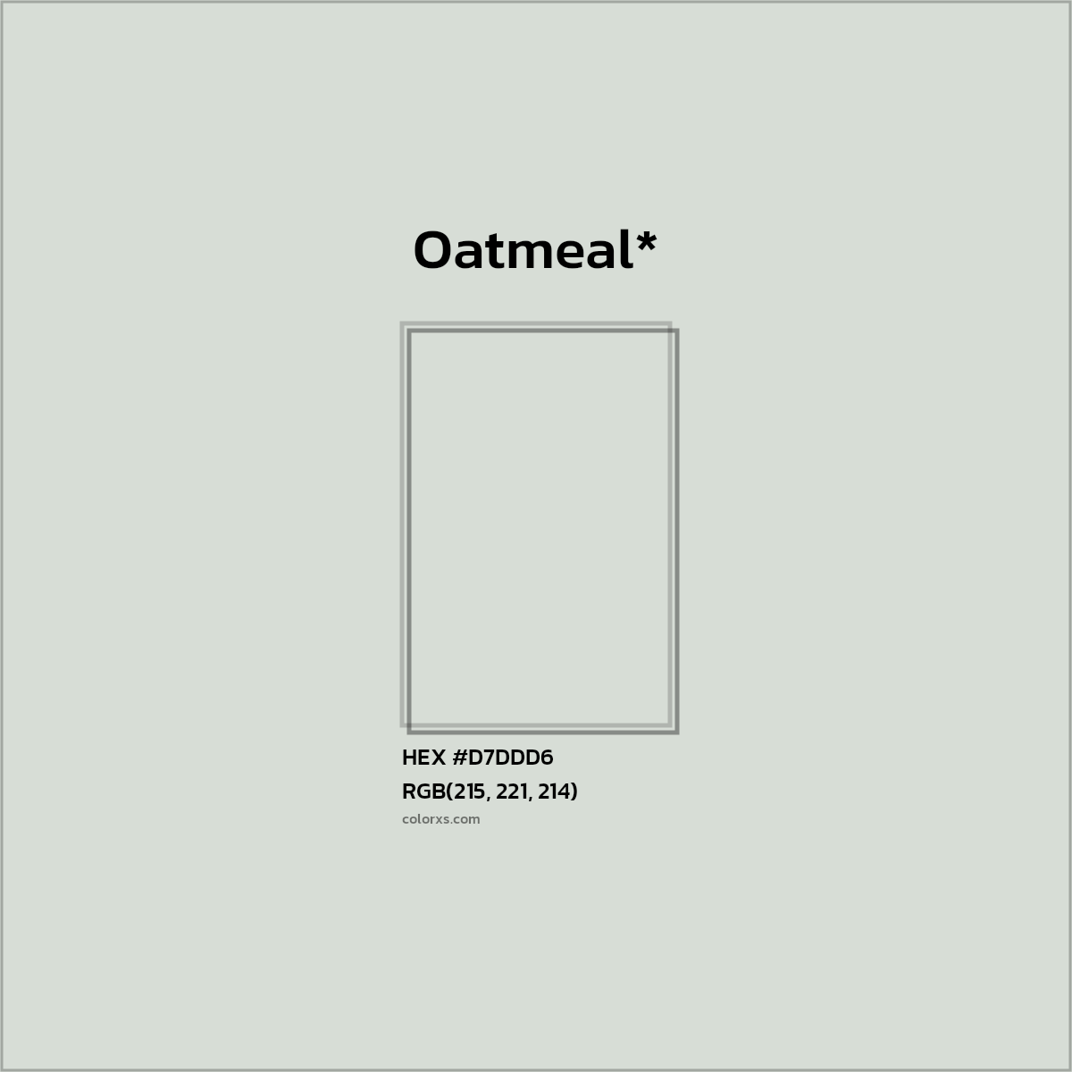 HEX #D7DDD6 Color Name, Color Code, Palettes, Similar Paints, Images