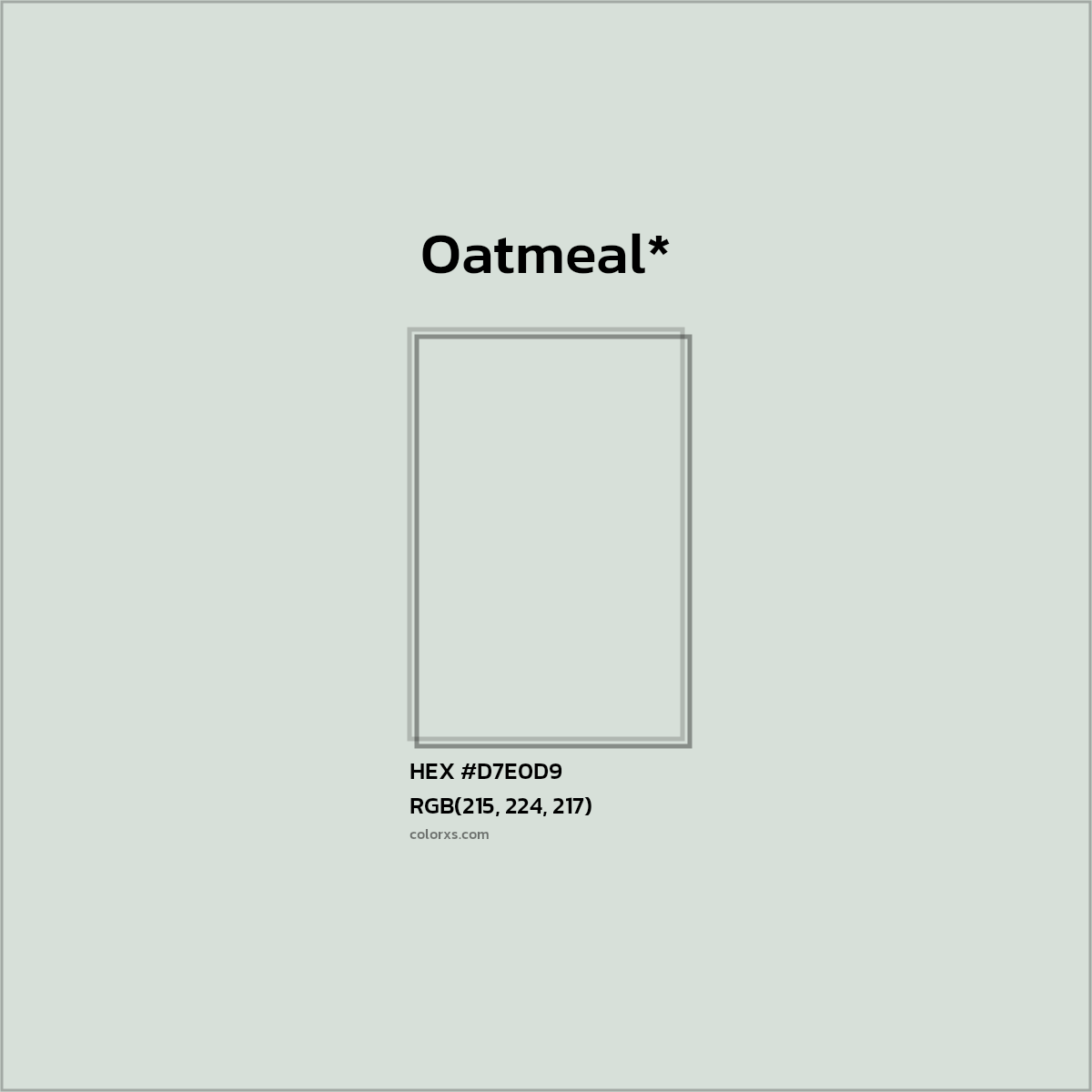 HEX #D7E0D9 Color Name, Color Code, Palettes, Similar Paints, Images
