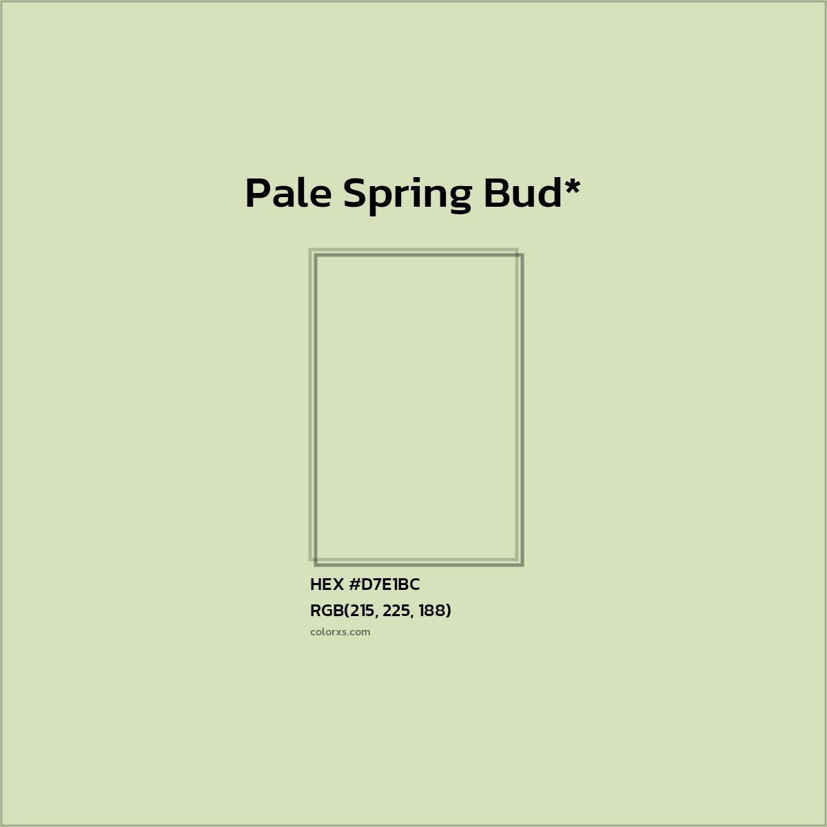 HEX #D7E1BC Color Name, Color Code, Palettes, Similar Paints, Images