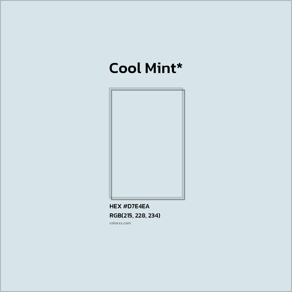HEX #D7E4EA Color Name, Color Code, Palettes, Similar Paints, Images