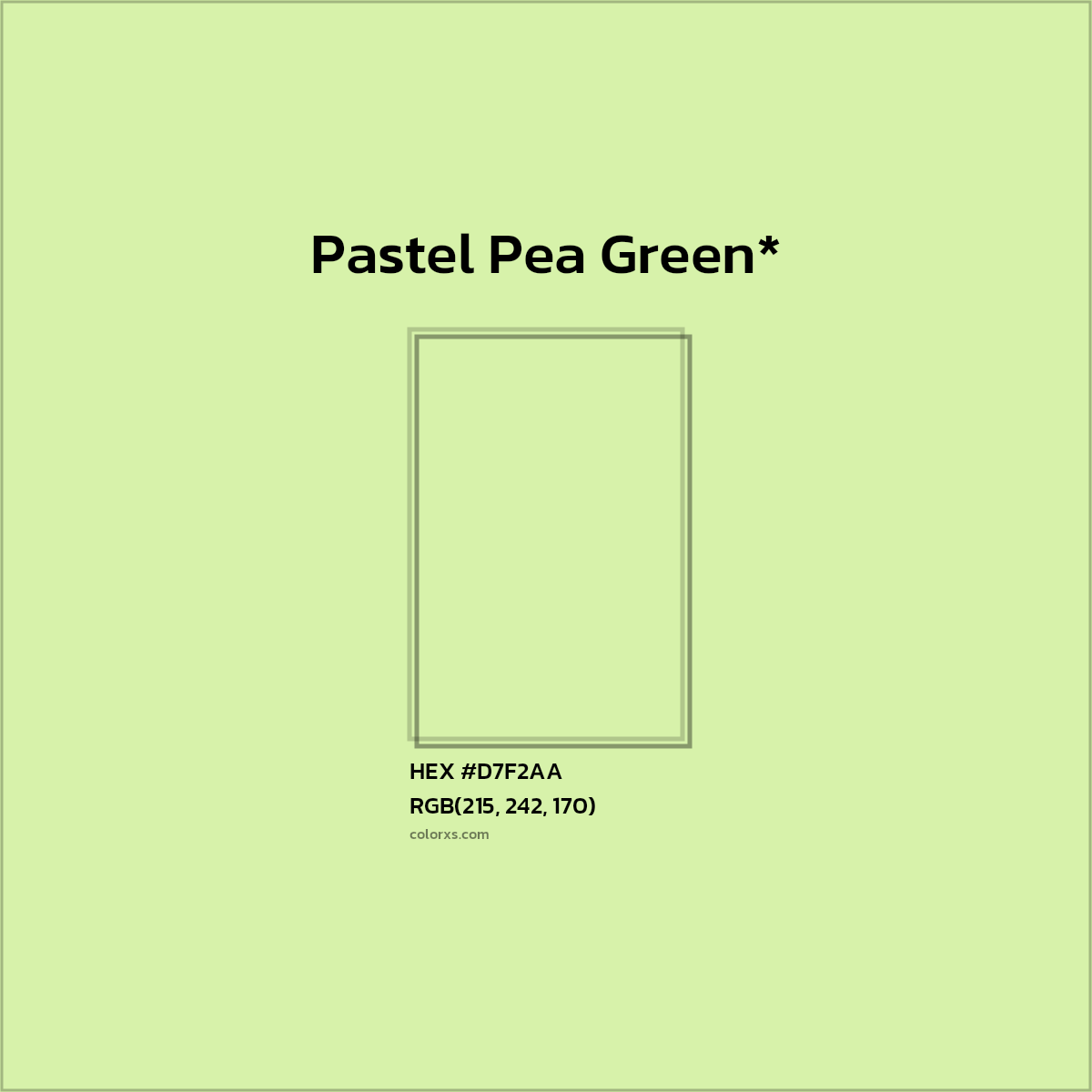 HEX #D7F2AA Color Name, Color Code, Palettes, Similar Paints, Images