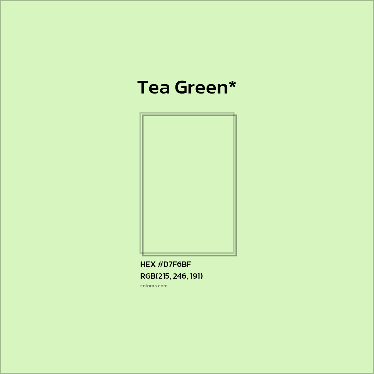 HEX #D7F6BF Color Name, Color Code, Palettes, Similar Paints, Images