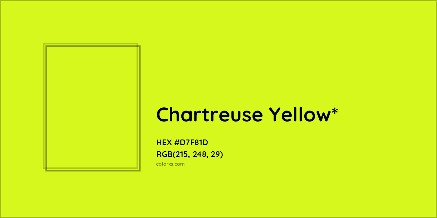 HEX #D7F81D Color Name, Color Code, Palettes, Similar Paints, Images