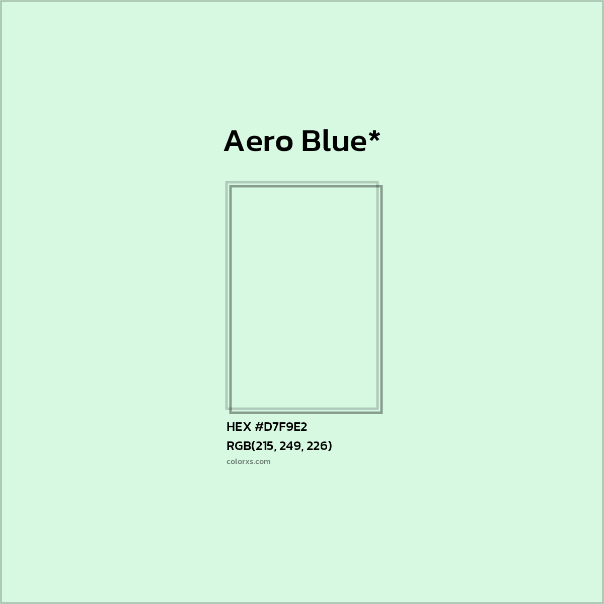 HEX #D7F9E2 Color Name, Color Code, Palettes, Similar Paints, Images