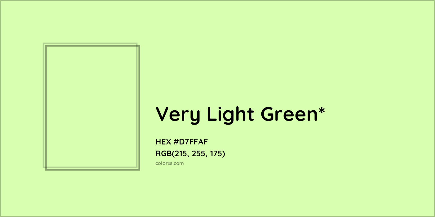 HEX #D7FFAF Color Name, Color Code, Palettes, Similar Paints, Images