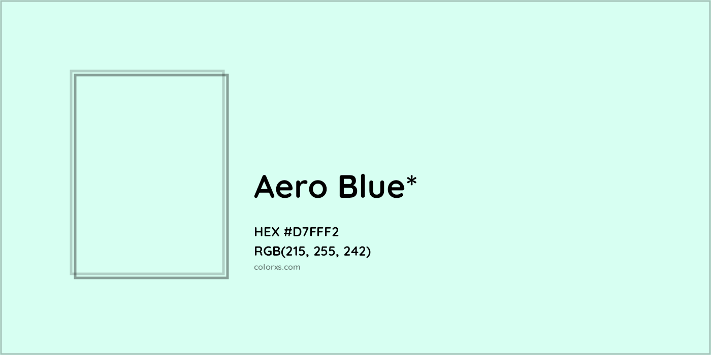 HEX #D7FFF2 Color Name, Color Code, Palettes, Similar Paints, Images