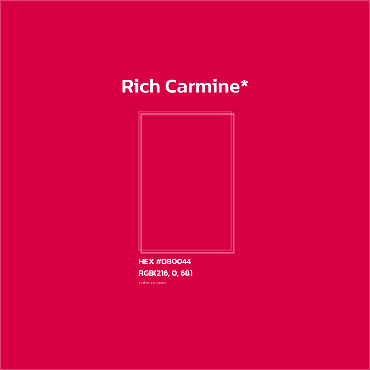 HEX #D80044 Color Name, Color Code, Palettes, Similar Paints, Images