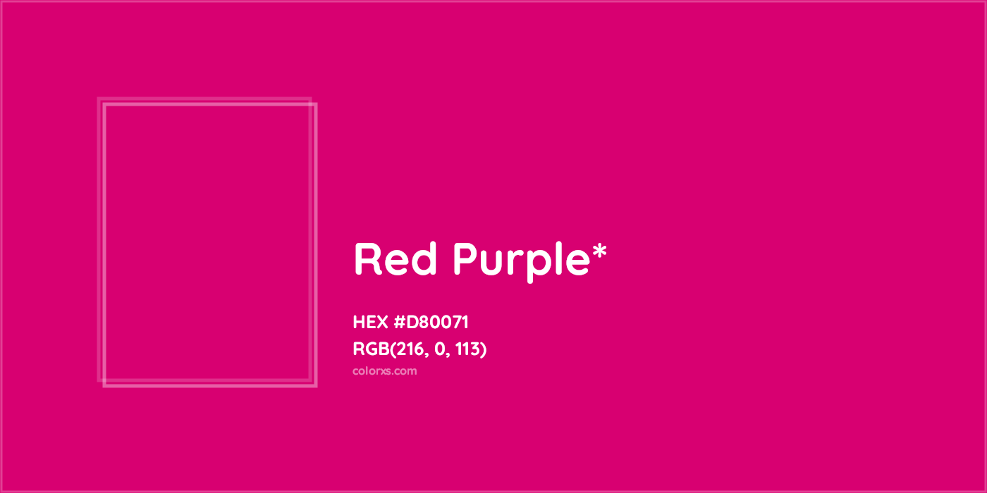 HEX #D80071 Color Name, Color Code, Palettes, Similar Paints, Images