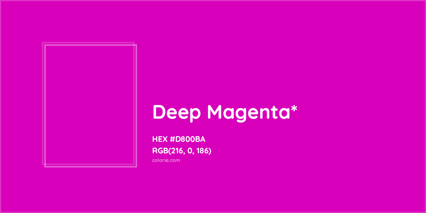 HEX #D800BA Color Name, Color Code, Palettes, Similar Paints, Images